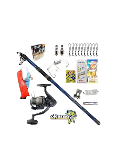 Revenger Rv-65 Kendo Blue Bass 420cm 100-250gr Profesyonel Surf Kıyı Olta Takımı Seti