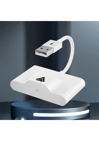 Ally Usb+type-c Android Kablosuz Carplay Adaptör Çevirici - Youtube Netflix Tiktok Video Yansıtıcı- 5775 Beyaz