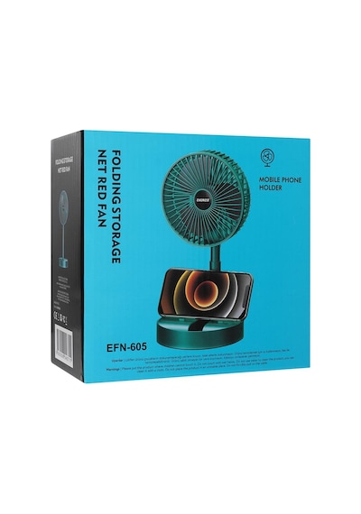 Everest Efn-605 Masaüstü Şarj Edilebilir Yeşil 800mah Usb Fan 1 Adet