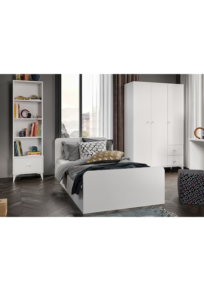 Akasya Modern Genç Odası Takımı Beyaz - 4 Parçalı Ve Tamamı 1. Ka Beyaz