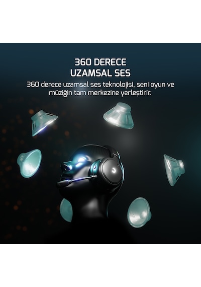 GamePower Aero Ultra Triple Oyuncu Kulaküstü Kulaklık