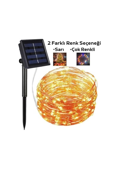 Ally Solar Güneş Enerjili Dış Bahçe Aydınlatma Su Geçirmez Led 10m- 5775 Renkli