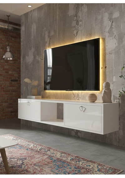 Resital Tv Ünitesi S1832-1 Beyaz Beyaz