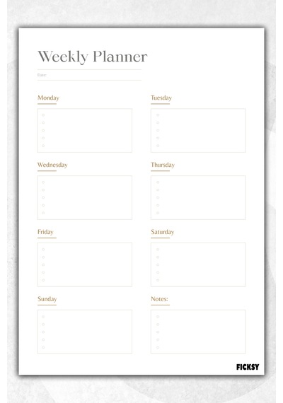 Haftalık Planlayıcı - A4 Ebat Yapılacaklar - 30 Yaprak - Weekly Planner - 1451 Çok Renkli