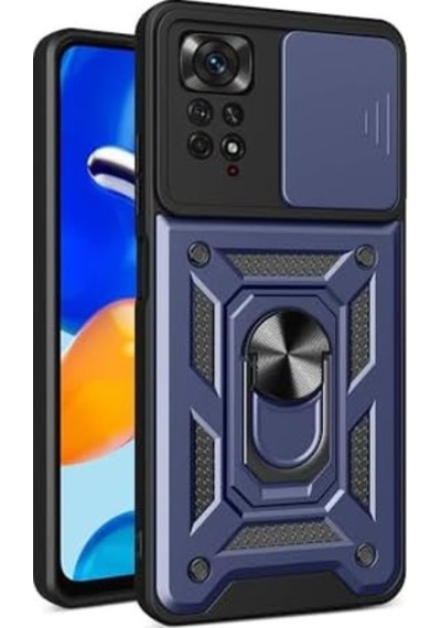 11 Pro İle Uyumlu Phoenixshield Kamera Korumalı Kapak Tam Koruma Manyetik Vega Kapak Lacivert