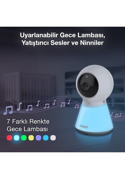 Vtech Uyarlanabilir Gece Lambalı 5 Görüntülü Bebek Monitörü - Vm5254