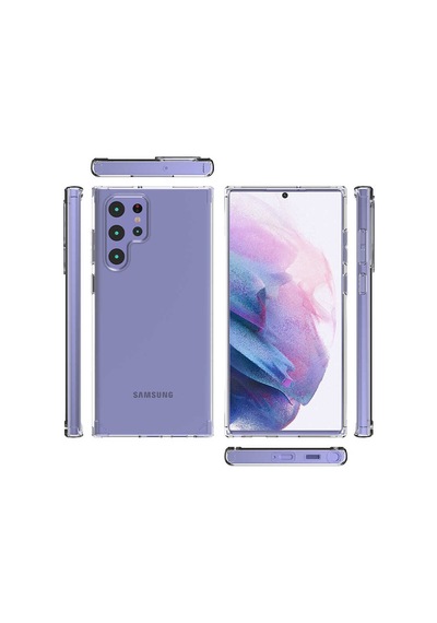 Zore Galaxy Uyumlu S22 Ultra Kılıf Msra Coss Kapak - Renksiz Renksiz