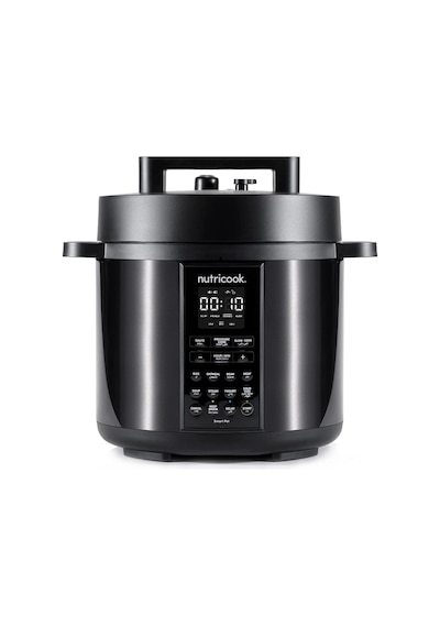 Smart Pot 9'u 1 Arada Elektrikli Düdüklü Tencere, Yavaş Pişirici, 6l Siyah