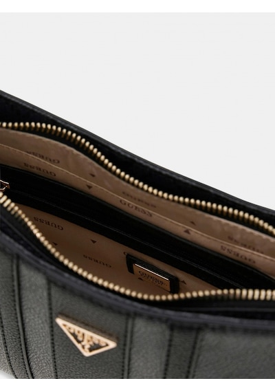 Guess Noelle Iı Üstten Fermuarlı Kadın Antrasit Omuz Çantası Hwss9672180-clo