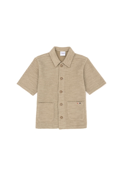U.S. Polo Assn. Erkek Çocuk Açık Haki Kısa Kollu Gömlek 50282110-VR183