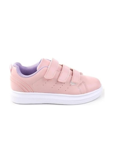 Cool Arel Pudra Cırtlı Hafif Kız Çocuk Sneakers Ayakkabı Pudra
