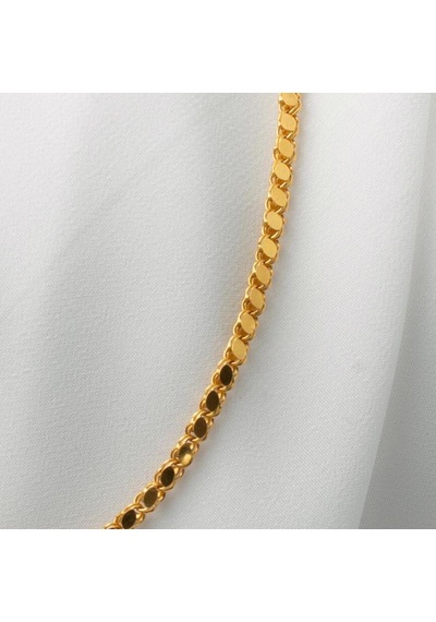 Bilezikci Maraş Pullu 14 Ayar Altın Zincir 55 Cm. 7224-55
