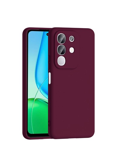 Kilifone - Vivo Y29 4g Uyumlu Kılıf Esnek Koruyucu Mara Lansman Kapak - Koyu Mor - T37824