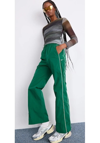 Sportswear Windrunner High-waisted Woven Open-hem Yeşil Kadın Eşofman Altı Yeşil