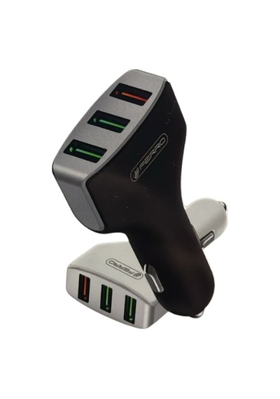Ferro Fs-01 Qualcom 3,0 Hızlı Araç Şarjı 3 Usb Çıkışlı 5,2 A