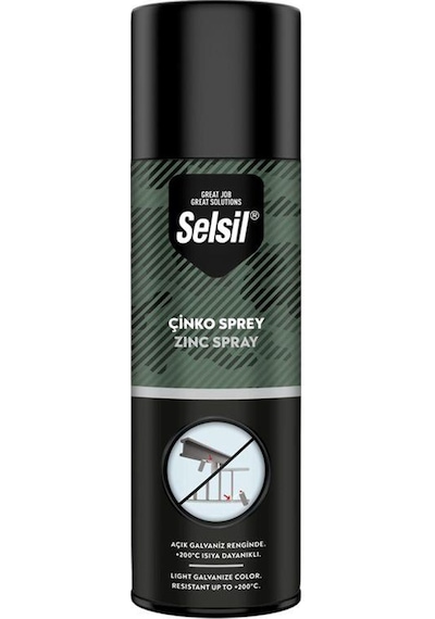 Selsil Isıya Dayanıklı Çinko Zinc Spreyi 400 ML