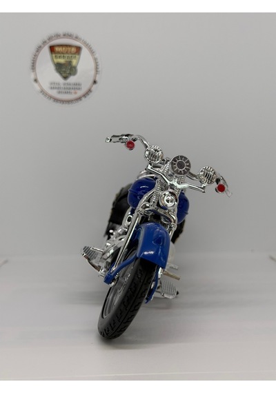 1:12 Chopper Touring Model Motosiklet Diecast Koleksiyon Motoru Çantalı Kutulu