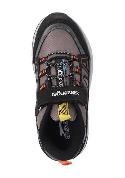 Slazenger KROSS KTN Çocuk Cırt Cırtlı Siyah / Koyu Gri Günlük Spor Ayakkabısı