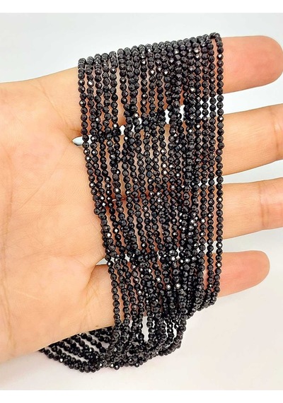 Bileklik Boy Turmalin Taşı Dizi 1.5mm 45406 Yarım Dizi 17cm Uzunluğundadır Çok Renkli
