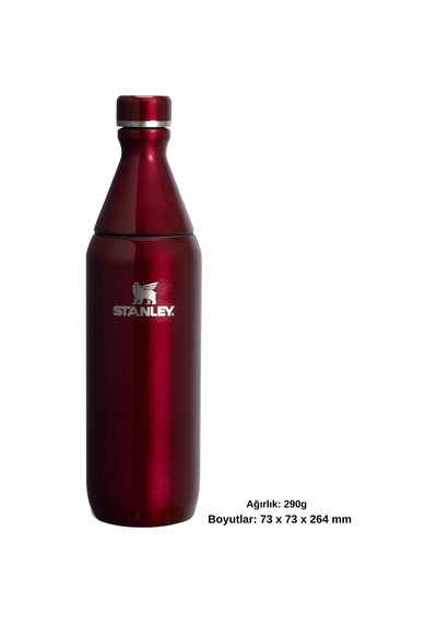 Stanley The All Day Slim Su Şişesi 0.59 L Termos Kamp Matara Bordo