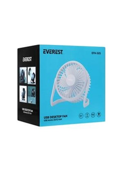 Everest Efn-505 Masaüstü Beyaz Usb Fan 145mmx141mmx105 Mm Renkli