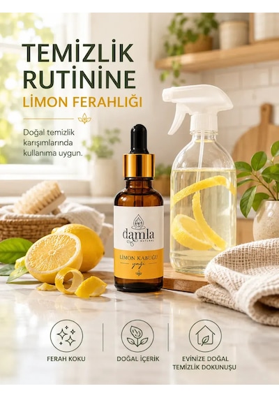 Biodamla Natural Limon Kabuğu Yağı 20 Ml