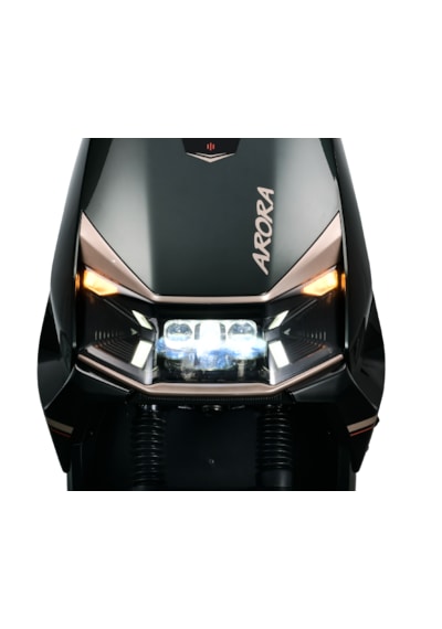 Arora ZR7 Elektrikli Motosiklet Grafen Akülü Gri - Siyah