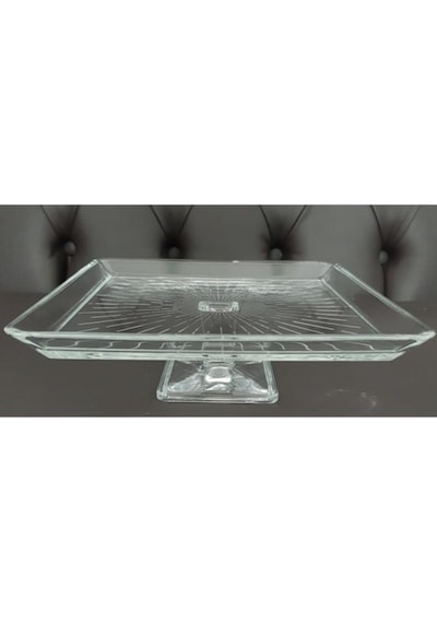 Morzahome Ayaklı Servis Tabak Madlen Çap:24cm Yuk:8 Cm