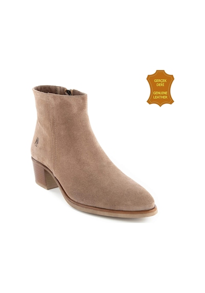 Hush Puppies Befasi 725011 Gerçek Deri, Anatomik, Kadın Bot Koyu Bej
