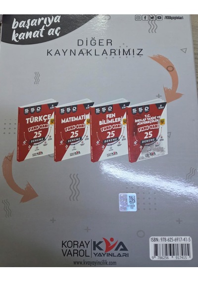 8. Sınıf Fark Var 10 Deneme Koray Varol Yayınları