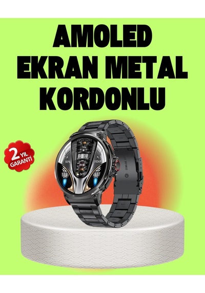 Sw80 Akıllı Saat 1.93 Ultra Hd Ekran 700 Mah Batarya 3 Kordon