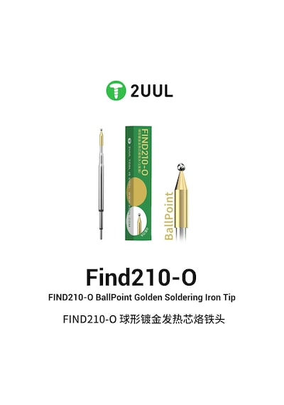 2uul Fd15 Find210-o Mikro Lehimleme İçin Ballpoint Havya Ucu