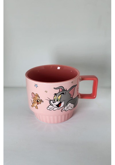 Tom Ve Jerry Kupa -mug Seti 4'lü Çok Renkli