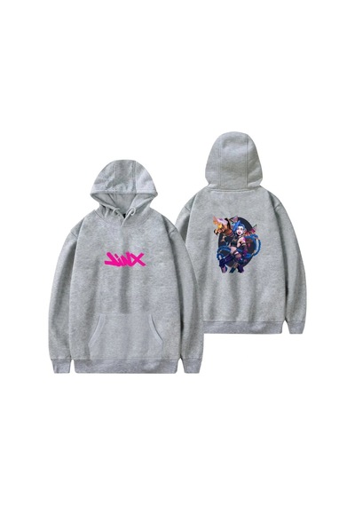 Startmore Gri Arcane Jinx Harajuku Gri
