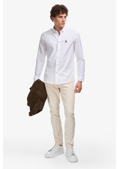 U.S. Polo Assn. U.s. Polo Assn. Erkek Beyaz Gömlek Basic 50322161-vr013