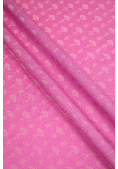 Imannoor Karanfil Monogram Pembe İpek Şal 68x200 Pembe