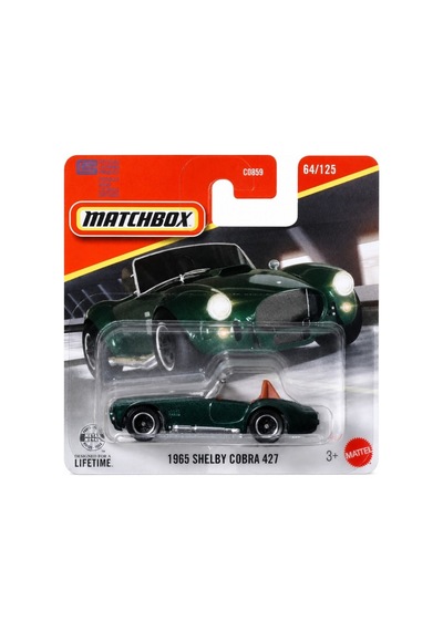 C0859 Matchbox 1:64 Tekli Arabalar 1965 Shelby Cobra 427 Jhp11 Çok Renkli