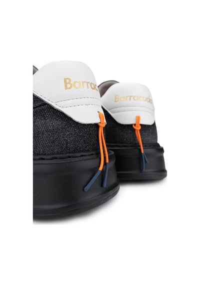 Barracuda Erkek Hakiki Deri Siyah/beyaz Sneakers & Spor Ayakkabı 511 Bu3510a Erk Ayk Y24 Denım Nero/bıanco Siyah  -  Beyaz
