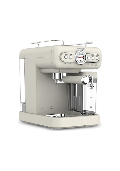Karaca Vintage Craft Süt Hazneli Espresso, Latte Ve Capuccino Makinesi Cream