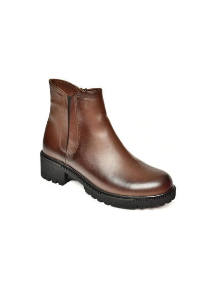 Fox Shoes J654011903 Kahverengi Hakiki Deri Kadın Bot Kahverengi