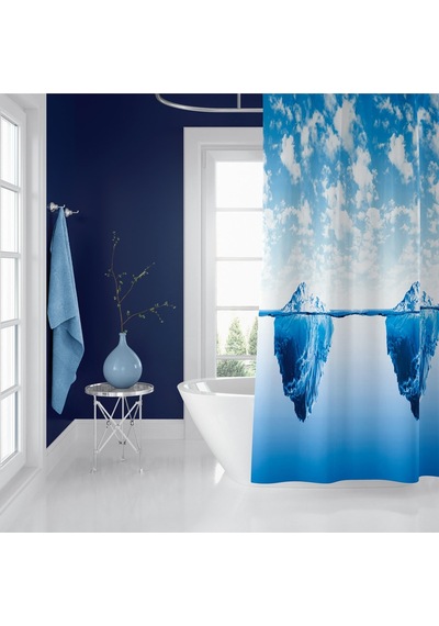 Banyo Duş Perdesi 5322 120x200 Perde Borusu Askı Aparatı 90x130 Hediyeli Çok Renkli
