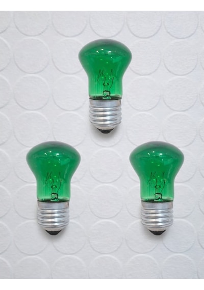 Yeşil Işık Ampulü Dark Aesthetic Room Decor Gece Lambası 10watt 3 Adet