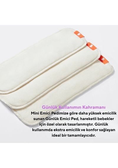 Bambino Mio Yıkanabilir Bebek Bezi Yedek Emici Takviye Pedi Booster 3'lü Paket Standart