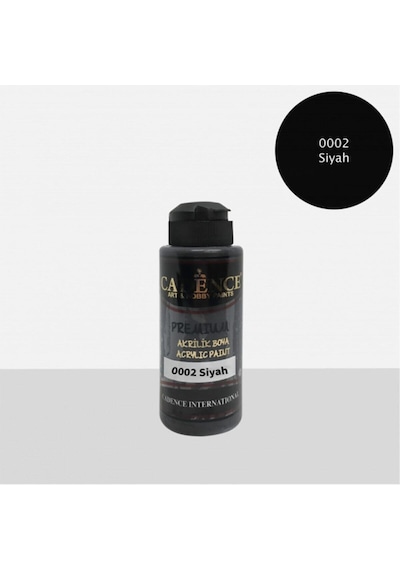 Cadence Akrilik Boya 0002 Siyah 120ml