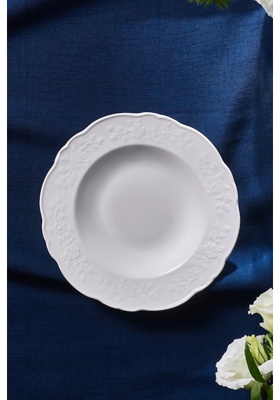 Karaca Beatrice Çukur Tabak 22 Cm Beyaz