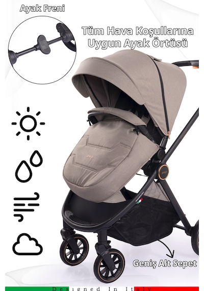 Prego Venüs Premium Travel Sistem UV Tenteli Travel Sistem Bebek Arabası