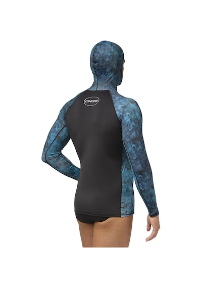Cressi Cobia Mavi Kamuflaj Rashguard Tişört 2xlarge Mavi