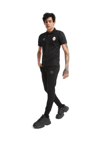 Galatasaray Lisanslı Umbro Lastikli Paça Siyah Eşofman Altı 027 Siyah