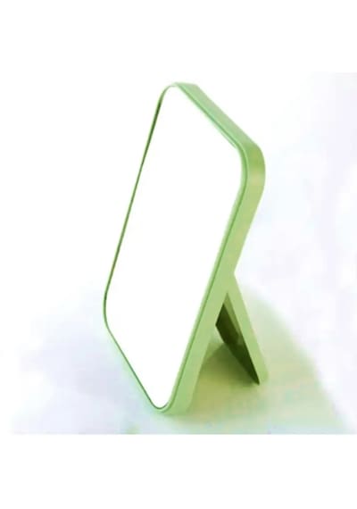 Orman Yeşili Renk Kare Masaüstü Ayna 15x10cm Yeşil
