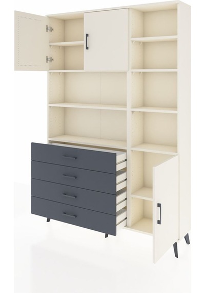 Arges Dolap 9 Raflı 4 Çekmeceli 3 Kapaklı 132x30x195 Aytaşı-aytaşı/antrasit Aytası/antrasıt Arges Dolap 9 Raflı 4 Çekmeceli 3 Kapaklı 132x30x195 Aytaşı-aytaşı/antrasit Aytası/antrasıt